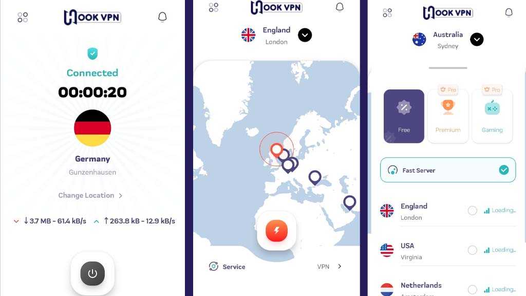 فیلترشکن هوک vpn از سرور کدام کشور ها پشتیبانی می کند؟